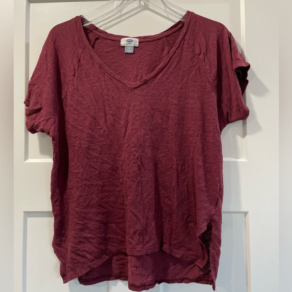 Maroon lightweight top